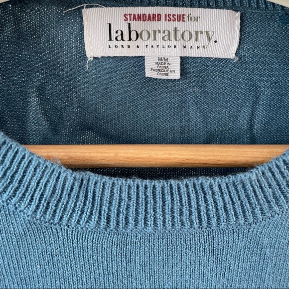 Laboratory Lord & Taylor Short Sleeve sweater Shirt - Picture 3 of 4